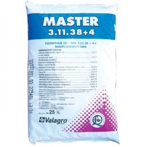 Добриво Master 3+11+38+4 ( Мастер ) Valagro (Италия) 