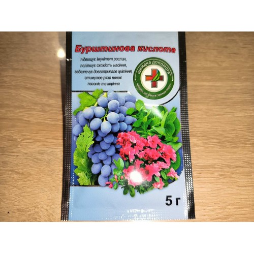 Бурштинова кислота регулятор зростання